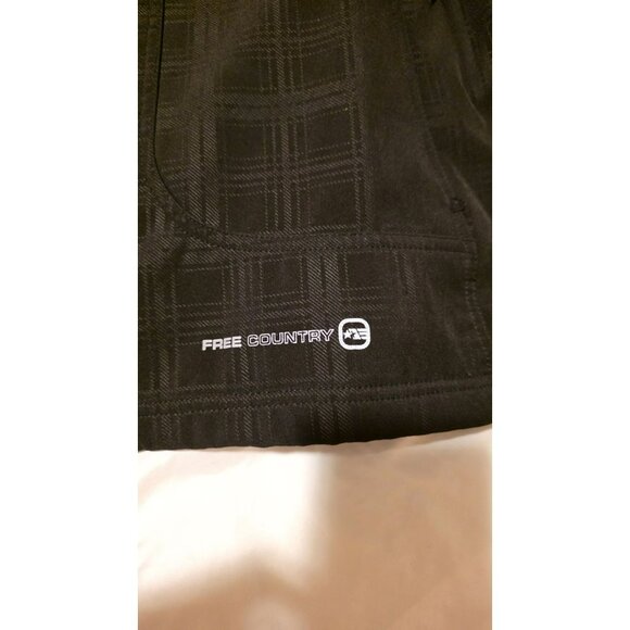 Free Country Jacket Womens 2X Black Faux Fur Lined Fall Winter Preppy Collared - Picture 10 of 11